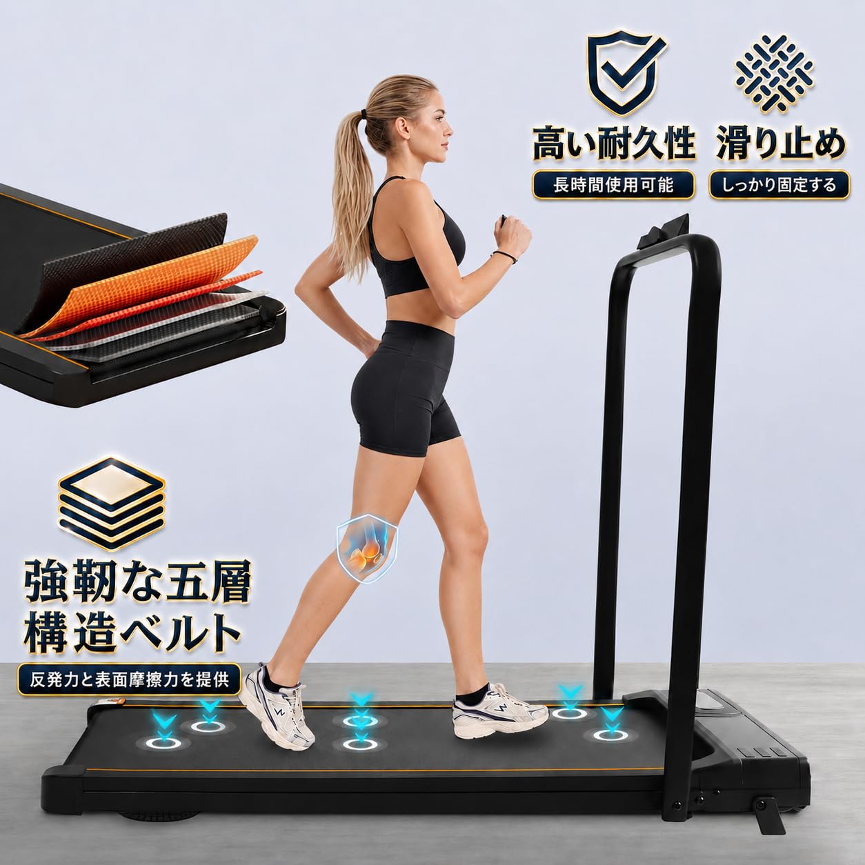 Amazon | ルームランナー 家庭用 電動 静音 ウォーキングマシン